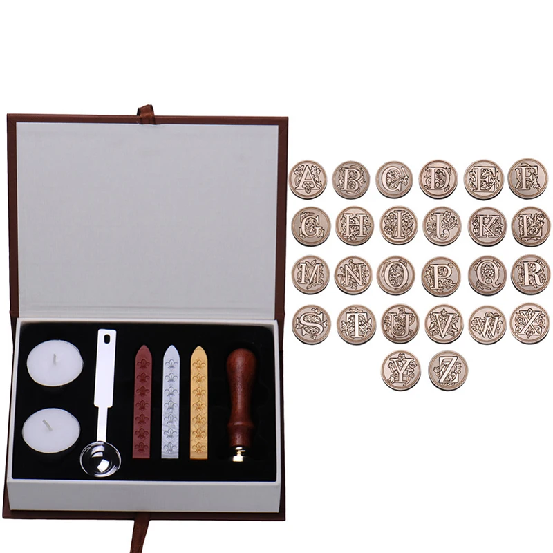 In Durable Box 26 English Alphabets Metal Hot Sealing Wax Clear Stamps Set Dia 25mm Stamps Wax Seals Delicate Cuprum Stamps
In Durable Box 26 English Alphabets Metal Hot Sealing Wax Clear Stamps Set Dia 25mm Stamps Wax Seals Delicate Cuprum Stamps
