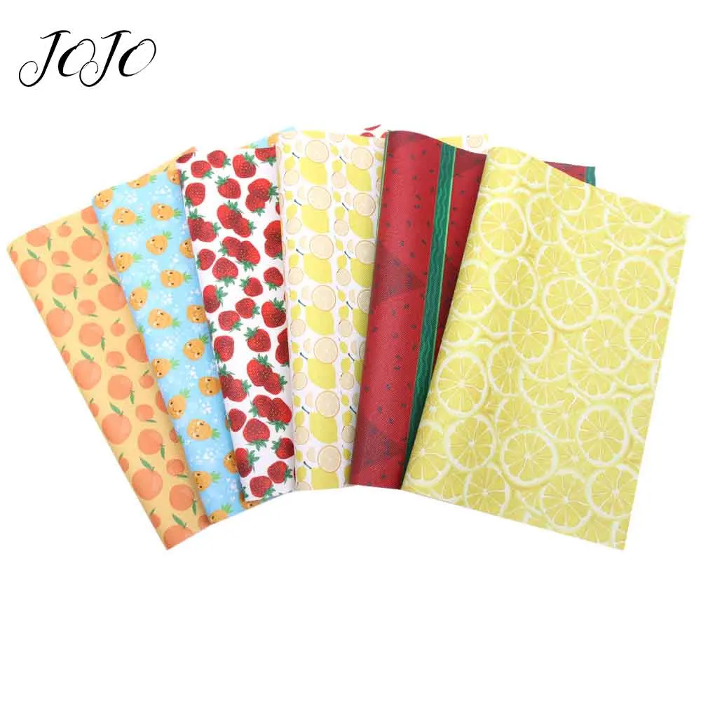 JOJO BOWS 22*30cm Faux Synthetic Leather Fabric For Craft Summer Fruit Printed Sheet For DIY Hair Bows Bag Sewing Decor Material
JOJO BOWS 22*30cm Faux Synthetic Leather Fabric For Craft Summer Fruit Printed Sheet For DIY Hair Bows Bag Sewing Decor Material