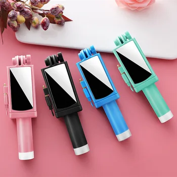 Mini Selfie Sticks Rod Stainless Steel Rearview Mirror Folding Line Controlled Android Mobile Integrated
Mini Selfie Sticks Rod Stainless Steel Rearview Mirror Folding Line Controlled Android Mobile Integrated