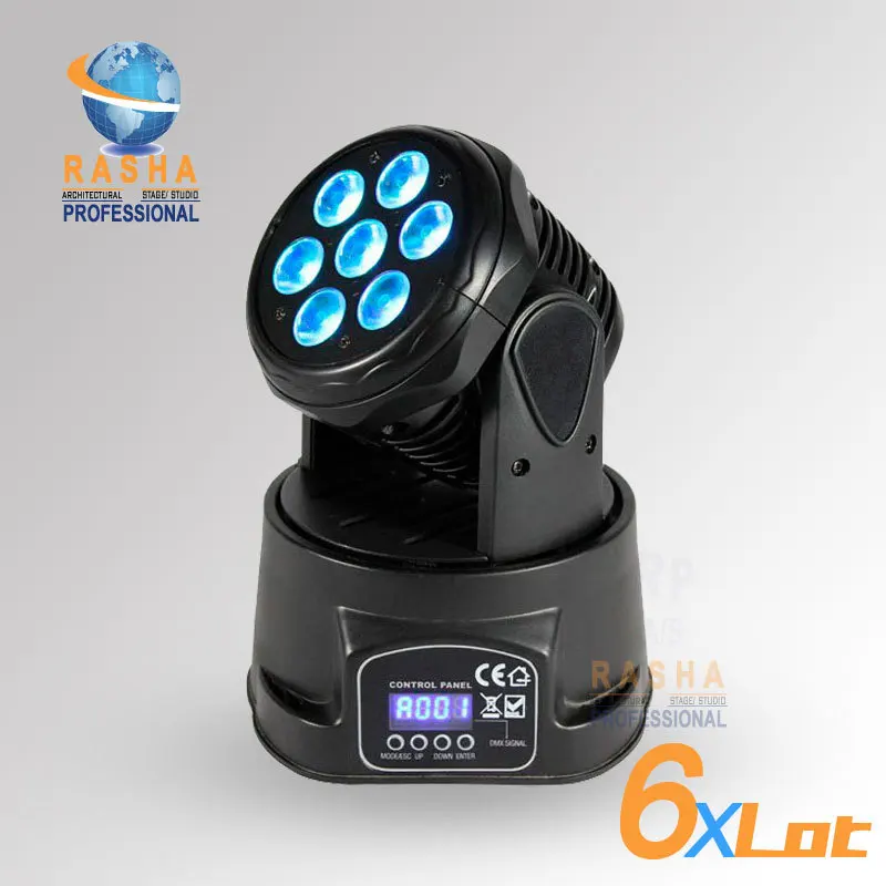6X LOT Full Power Factory Price e HOT 7* 12W 4IN1 RGBW High Brightness MINI LED Moving Head Wash Light,Stage Moving Head Light
6X LOT Full Power Factory Price e HOT 7* 12W 4IN1 RGBW High Brightness MINI LED Moving Head Wash Light,Stage Moving Head Light