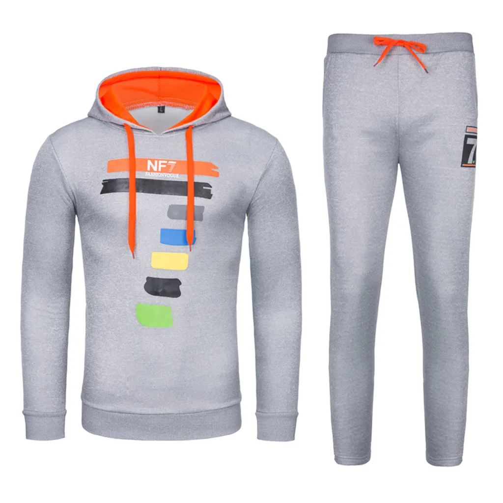 New Autumn Winter Set Men's Letter Printing Casual Slim Fit Long Sleeve Hoodies Sweatershirt Suit Tops Pull pour hommes 50*
New Autumn Winter Set Men's Letter Printing Casual Slim Fit Long Sleeve Hoodies Sweatershirt Suit Tops Pull pour hommes 50*