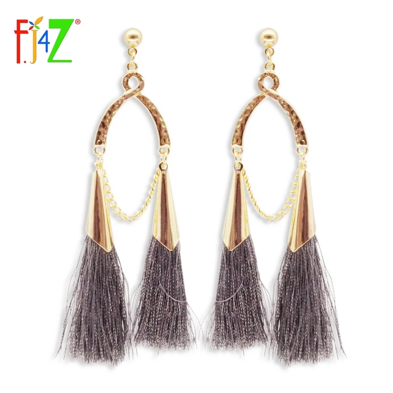 F.J4Z New Styled Tassel Earrings Designer Gold-color Alloy Chain Tassel Women Drop Earring for party Bijoux
F.J4Z New Styled Tassel Earrings Designer Gold-color Alloy Chain Tassel Women Drop Earring for party Bijoux