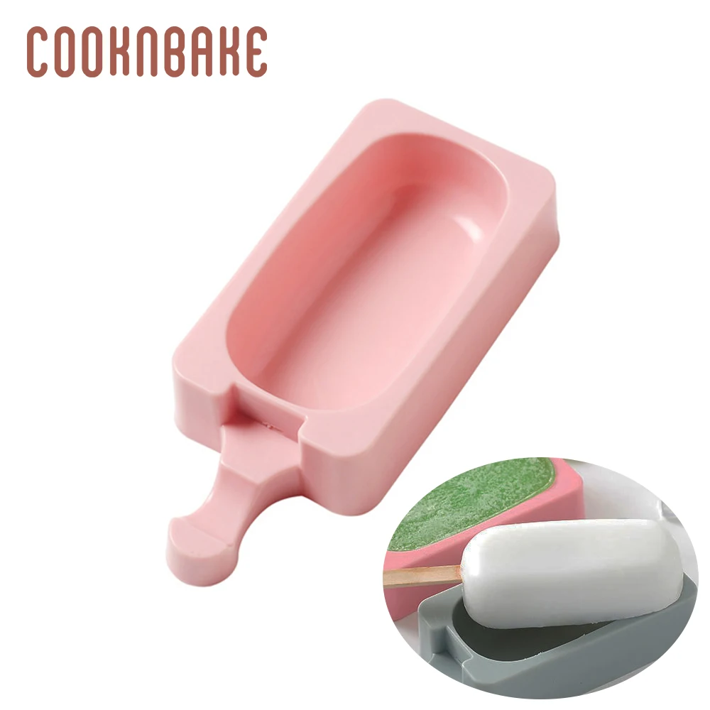 COOKNBAKE Silicone Ice Cream Maker oval shape candy juice popsicle bar tool freezer Ice Cube children pop lolly tool with stick
COOKNBAKE Silicone Ice Cream Maker oval shape candy juice popsicle bar tool freezer Ice Cube children pop lolly tool with stick