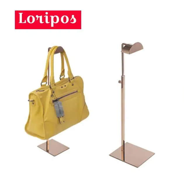 Metal Multi-color Adjustable Stainless Steel Handbag Display Stand Rose Gold Silvery Bag Display Rack Hat Wig Bag Holder Hook
Metal Multi-color Adjustable Stainless Steel Handbag Display Stand Rose Gold Silvery Bag Display Rack Hat Wig Bag Holder Hook
