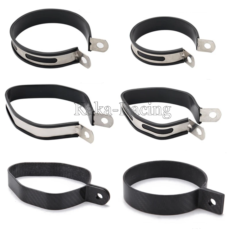 Motorcycle Exhaust Muffler Carbon Fiber Stainless steel Holder Clamp Fixed Ring Support Bracket for SC GP AR Akrapovic silencer
Motorcycle Exhaust Muffler Carbon Fiber Stainless steel Holder Clamp Fixed Ring Support Bracket for SC GP AR Akrapovic silencer