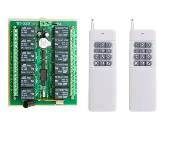 DC 12V 24V 12 CH 12CH RF Wireless Remote Control Switch System Receiver,315/433MHZ Control /lamp/Garage Door/shutters
DC 12V 24V 12 CH 12CH RF Wireless Remote Control Switch System Receiver,315/433MHZ Control /lamp/Garage Door/shutters