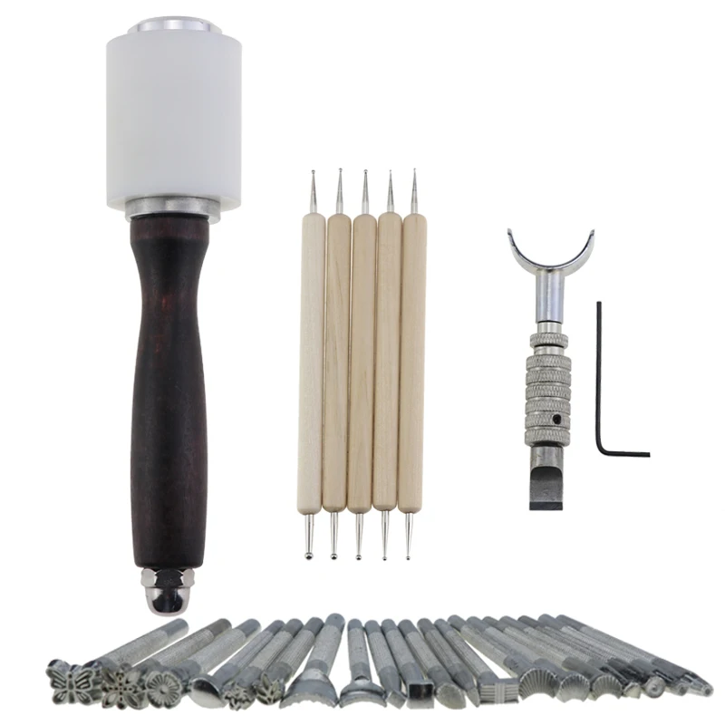 25pcs set carving tools woodworking steel with hammer sewing printing tool Kit handmade diy accessories
25pcs set carving tools woodworking steel with hammer sewing printing tool Kit handmade diy accessories