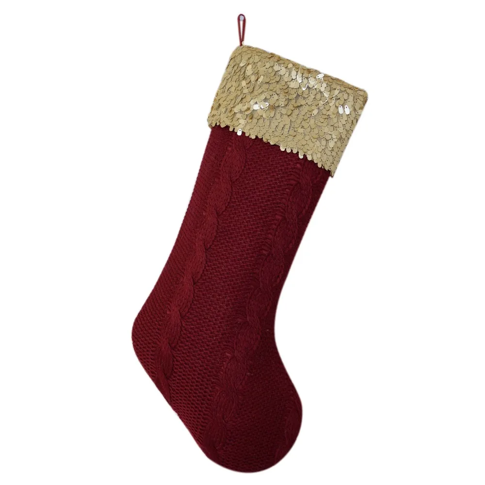Free shipping Cable Knit Christmas Gifts Socks/Christmas Decoration/ Knitting With Sequin BlingBling Christmas Stockings
Free shipping Cable Knit Christmas Gifts Socks/Christmas Decoration/ Knitting With Sequin BlingBling Christmas Stockings