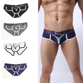 Mens Boxers Sexy Cotton Men Underwear Striped Printed Zipper Men's Underpants Male Panties Shorts U Convex Pouch Panties
Mens Boxers Sexy Cotton Men Underwear Striped Printed Zipper Men's Underpants Male Panties Shorts U Convex Pouch Panties