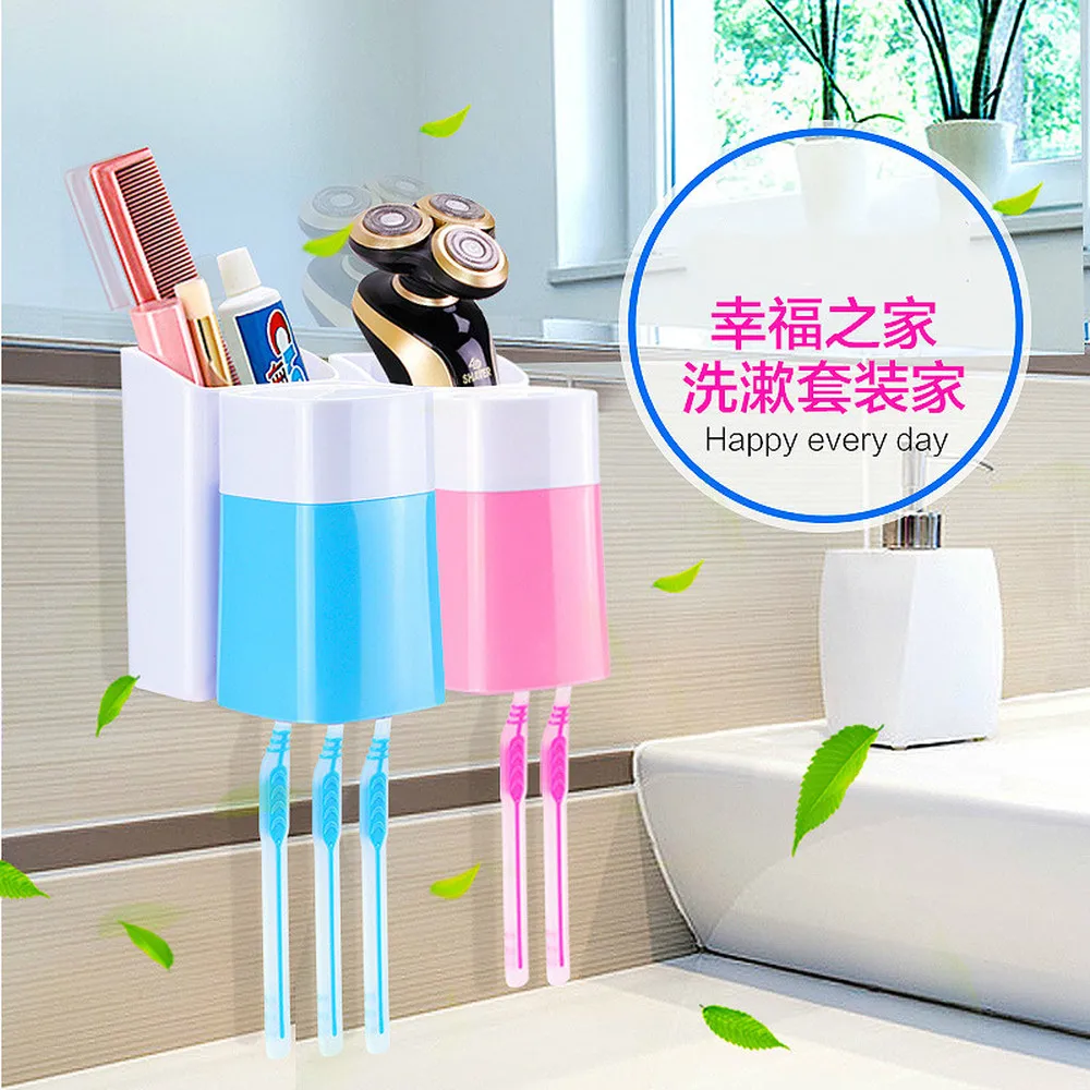 Wall-mounted toothbrush toothpaste rack paste type toothbrush mouth brushing cup bathroom storage finishing box LO720312
Wall-mounted toothbrush toothpaste rack paste type toothbrush mouth brushing cup bathroom storage finishing box LO720312
