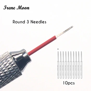 10pcs Circular 3 Pins Professional Fog Eyebrow Tattoo Needles Microblading Needles Permanent Makeup Microblades Tattoo Supplies
10pcs Circular 3 Pins Professional Fog Eyebrow Tattoo Needles Microblading Needles Permanent Makeup Microblades Tattoo Supplies