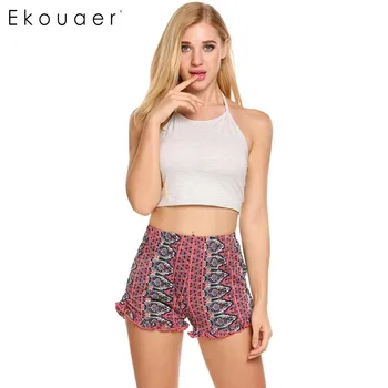 Ekouaer Summer Print Floral Pajama Women Halter Sleeveless Crop Top and Shorts Lounge Sleepwear Sexy Exposed Navel Pajamas Set
Ekouaer Summer Print Floral Pajama Women Halter Sleeveless Crop Top and Shorts Lounge Sleepwear Sexy Exposed Navel Pajamas Set