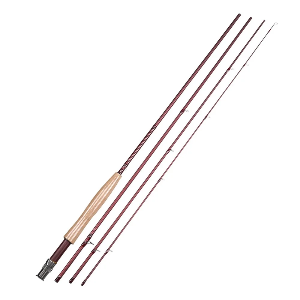 Maxway серии 4/5 #4 секции 9ft 2.7 м 40 т углерода 3A мягкой деревянной ручкой Fuji Кольца Fly