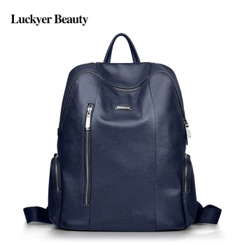 LUCKYER BEAUTY Genuine Leather Backpack Unisex Youth Teenage School Bag Fashion Korean Style Female Laptop Bag High Quality
LUCKYER BEAUTY Genuine Leather Backpack Unisex Youth Teenage School Bag Fashion Korean Style Female Laptop Bag High Quality