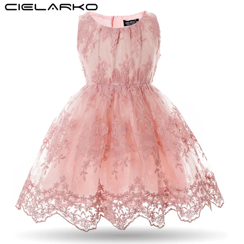 Cielarko Девочки Платье Дети Цветочные Кружевные Платья Необычные Свадебные Вещи