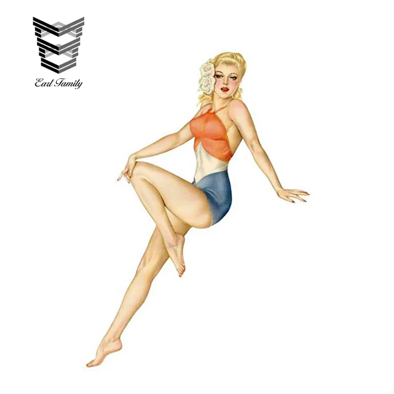 EARLFAMILY 13cm X 9.3cm Car Stickers Vintage Pin Up Girl July Vinyl Decal Car Styling JDM Motorcycle Auto Accessories Graphics
EARLFAMILY 13cm X 9.3cm Car Stickers Vintage Pin Up Girl July Vinyl Decal Car Styling JDM Motorcycle Auto Accessories Graphics