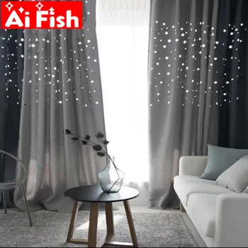 Korean Hollow Stars Thick Shade Curtain For the Living Room Navy Blue Grey Coffee and Beige Linen Fabric Window Cloth MY253#20
Korean Hollow Stars Thick Shade Curtain For the Living Room Navy Blue Grey Coffee and Beige Linen Fabric Window Cloth MY253#20