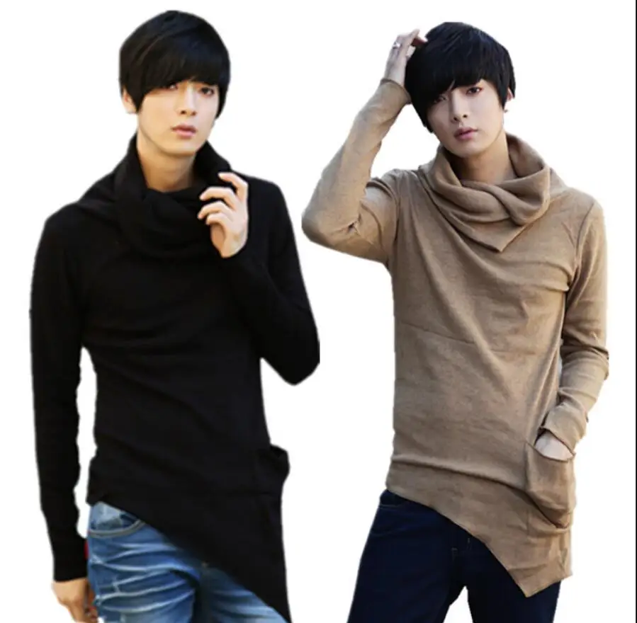 M-3xl Men's Korean Slim Long Sleeve T-shirt Spring And Autumn Thin Shirt Irregular T-shirt Trendy Male Non-mainstream T-shirt
M-3xl Men's Korean Slim Long Sleeve T-shirt Spring And Autumn Thin Shirt Irregular T-shirt Trendy Male Non-mainstream T-shirt