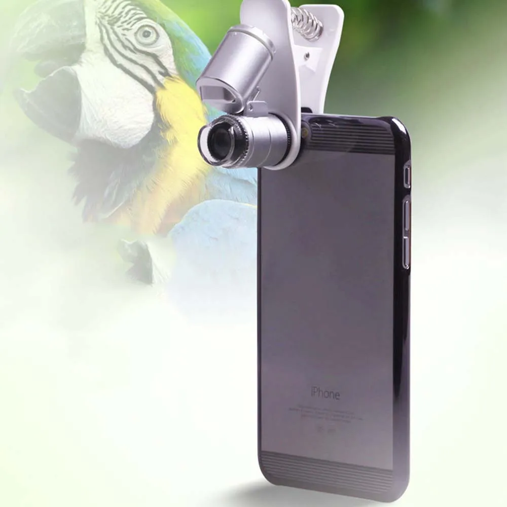 60X Optical Zoom Phone Microscope Lens Micro Phone Lens Magnifier with Clip for Reading Jewelry Stamp Coin
60X Optical Zoom Phone Microscope Lens Micro Phone Lens Magnifier with Clip for Reading Jewelry Stamp Coin