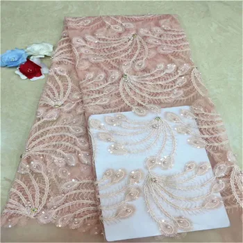 New African Sequin Lace Fabric 5yard/lot Sewing Material High Quality Mesh Lace Fabric beads stones Latest Sequin Fabric pink
New African Sequin Lace Fabric 5yard/lot Sewing Material High Quality Mesh Lace Fabric beads stones Latest Sequin Fabric pink