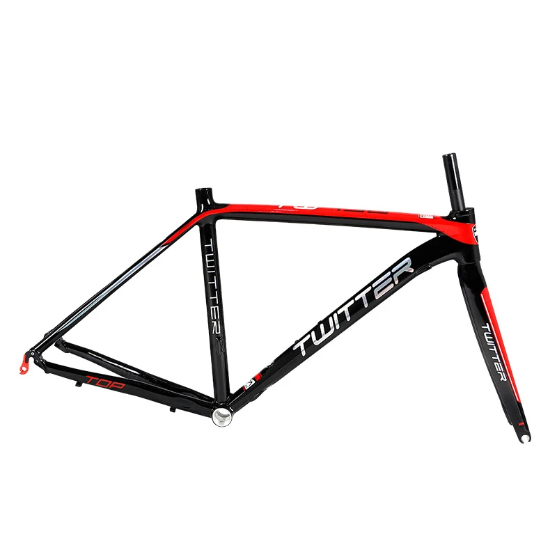 TWITTER 700C Road Bike Frame Aluminum alloy Smooth Welds Internal Cable Routing Road Bicycle Frame
TWITTER 700C Road Bike Frame Aluminum alloy Smooth Welds Internal Cable Routing Road Bicycle Frame