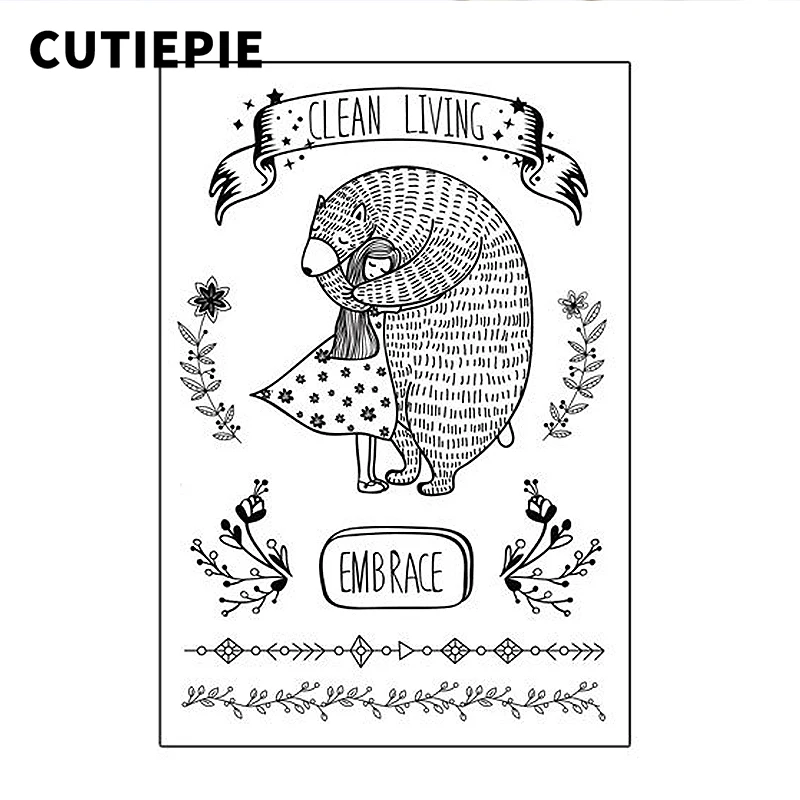 Bear Hug Cute Girl Transparent Clear Stamps for Scrapbooking DIY Silicone Seal Photo Album Embossing Folder Paper Template Sheet
Bear Hug Cute Girl Transparent Clear Stamps for Scrapbooking DIY Silicone Seal Photo Album Embossing Folder Paper Template Sheet