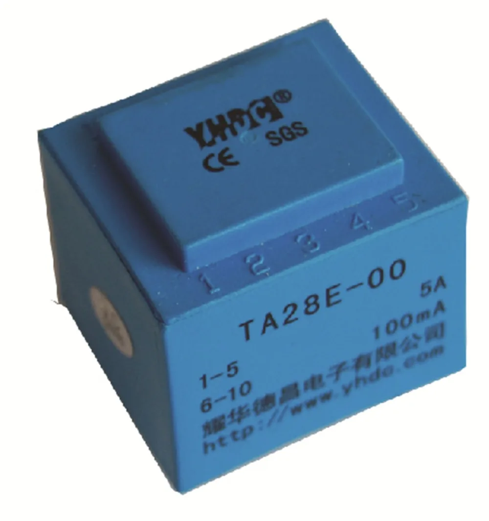 Free shipping YHDC TA28E-00 Primary Coil built-in type Current Transformer Input 0-5A Output 0-100mA 10:500 PCB Mounting
Free shipping YHDC TA28E-00 Primary Coil built-in type Current Transformer Input 0-5A Output 0-100mA 10:500 PCB Mounting