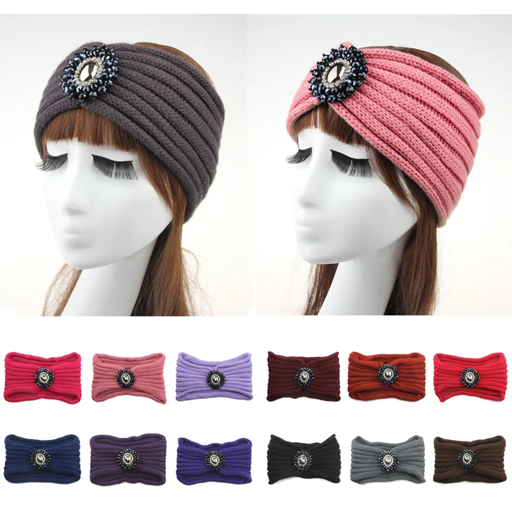 Women Ladies Winter Crochet Knitted Crystal Rhinestone Turban Headband Hair Band HATYS0047
Women Ladies Winter Crochet Knitted Crystal Rhinestone Turban Headband Hair Band HATYS0047