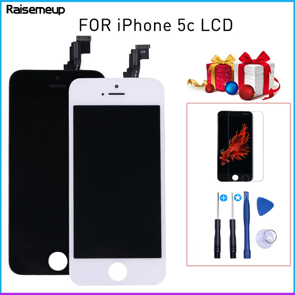 Black/White Assembly LCD Display Digitizer for iPhone 5c Screen Display Replacement No Dead Pixel with 2Gifts Free Shipping
Black/White Assembly LCD Display Digitizer for iPhone 5c Screen Display Replacement No Dead Pixel with 2Gifts Free Shipping