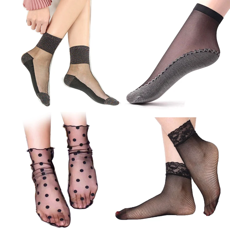 1/3/4/5pair Women's Short Socks Female Fishnet Socks Summer Styles Thin Transparent Socks Elastic Short Wear-Resistant Bottom
1/3/4/5pair Women's Short Socks Female Fishnet Socks Summer Styles Thin Transparent Socks Elastic Short Wear-Resistant Bottom