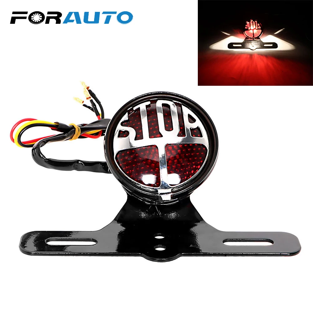 FORAUTO Motorcycle Lighting Indicator Lamp Moto Tail Brake Stop Light License Plate Bracket for Harley Rear Lights 
FORAUTO Motorcycle Lighting Indicator Lamp Moto Tail Brake Stop Light License Plate Bracket for Harley Rear Lights