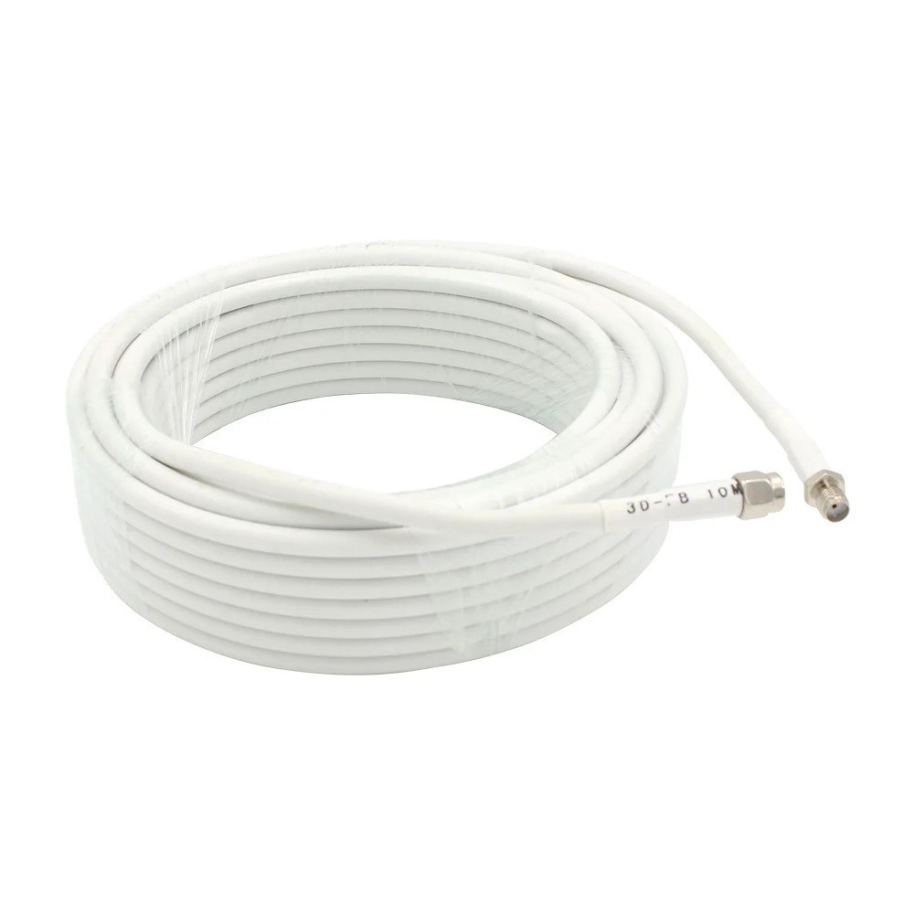SMA-male Turn SMA-Female Wire 50ohm 10m Coaxial Cable for Connecting Outdoor or Indoor Antenna with Mobile Repeater 50-3 Cable (1)