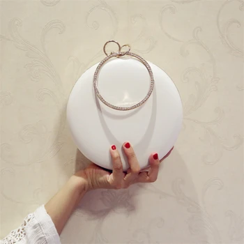 Boutique De Women's Fashion Solid Clutch Handbag and Purse Ladies Diamonds Ring Evening Bags Wedding Party Chain Shoulder Bag
Boutique De Women's Fashion Solid Clutch Handbag and Purse Ladies Diamonds Ring Evening Bags Wedding Party Chain Shoulder Bag