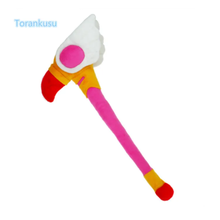 

Cardcaptor Sakura Plush Toys KINOMOTO SAKURA Cosplay Weapon Magic Wand Soft Stuffed Doll 30cm Bird Shape Wand Plush Toys ST09