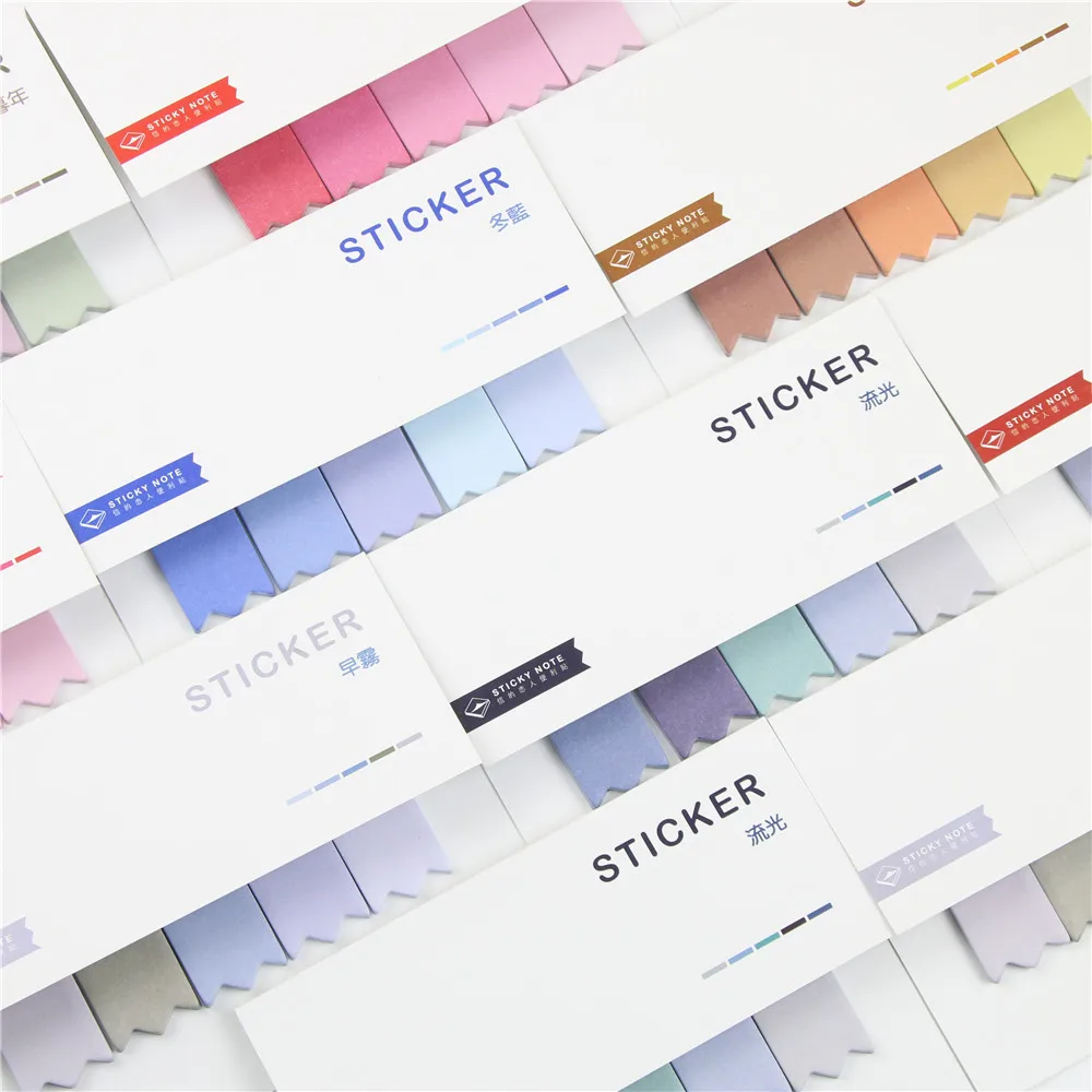 DIY Gradient Color Creative Office Novelty Sticky Notes Planner Stickers Page Index Post Office School Supplies Stationery
DIY Gradient Color Creative Office Novelty Sticky Notes Planner Stickers Page Index Post Office School Supplies Stationery