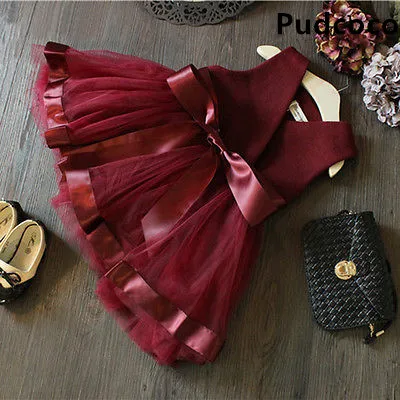 2019 New Kids Baby Princess Girls Dress Party Tulle Bow Gown Brief Cute Formal Fashion mini dress 2 3 4 5 6 7 Years
2019 New Kids Baby Princess Girls Dress Party Tulle Bow Gown Brief Cute Formal Fashion mini dress 2 3 4 5 6 7 Years