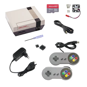 Raspberry Pi 3 Model B+ NESPI Case+ with Power Adapter USB Game Controller 32G SD Card Cooling fan HDMI Cable Aluminum Heat Sink
Raspberry Pi 3 Model B+ NESPI Case+ with Power Adapter USB Game Controller 32G SD Card Cooling fan HDMI Cable Aluminum Heat Sink