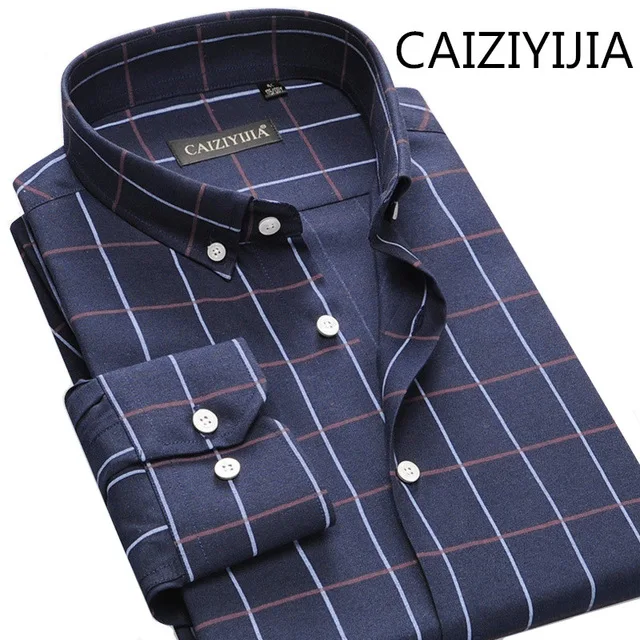 CAIZIYIJIA New Arrivals Autumn Men Striped Silm fit Long Sleeve Shirt Fashion High Quality Cloth Plaid Camisas Silm Masculina
CAIZIYIJIA New Arrivals Autumn Men Striped Silm fit Long Sleeve Shirt Fashion High Quality Cloth Plaid Camisas Silm Masculina