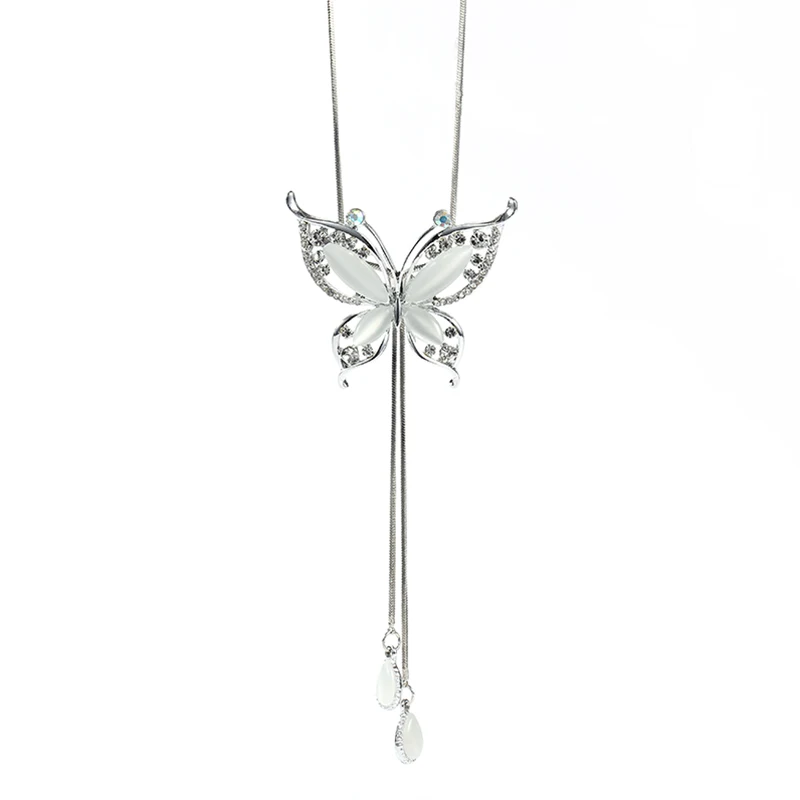 New Arrival Fashion Rhinestone butterfly necklace Long pendant &necklace for woman jewelry 2018
New Arrival Fashion Rhinestone butterfly necklace Long pendant &necklace for woman jewelry 2018