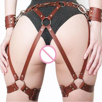 2019 Women Leather Sexy bow-knot Garters Harness Body Belts Bondage Punk Strap Waistband Leg Adjustable Belts accessories
2019 Women Leather Sexy bow-knot Garters Harness Body Belts Bondage Punk Strap Waistband Leg Adjustable Belts accessories