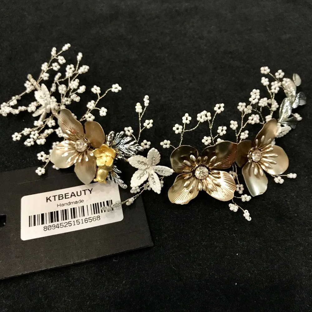 Luxury Handmade Vintange Gold Peal Crystal Flower Headband Gorgeous Bridal Hairpin Jewelry Royal Bridal Wedding Hair Accessories
Luxury Handmade Vintange Gold Peal Crystal Flower Headband Gorgeous Bridal Hairpin Jewelry Royal Bridal Wedding Hair Accessories