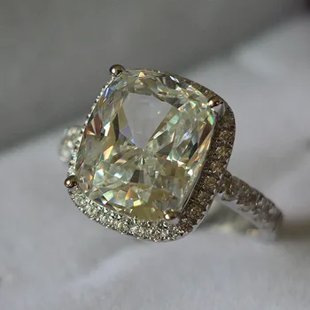 Super 5Ct Cushion Cut Synthetic Diamonds Engagement Ring 925 Sterling Silver Ring White Gold Color Anniversary Jewelry
Super 5Ct Cushion Cut Synthetic Diamonds Engagement Ring 925 Sterling Silver Ring White Gold Color Anniversary Jewelry