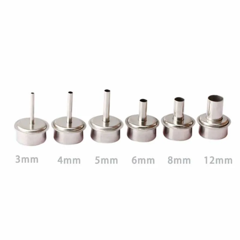 Quick 861DW/ TR1300A Hot Air Gun Nozzle Wind Mouth Heat Gun Nozzle Tsui Phone Soldering Rework Station Accessory 3/4/5/6/8/12mm
Quick 861DW/ TR1300A Hot Air Gun Nozzle Wind Mouth Heat Gun Nozzle Tsui Phone Soldering Rework Station Accessory 3/4/5/6/8/12mm