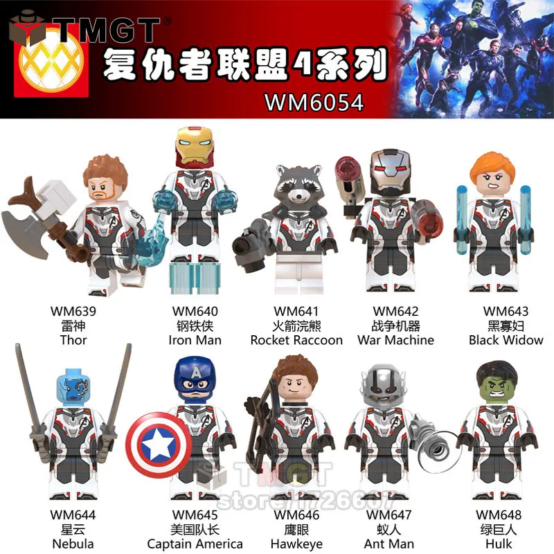 Single Legoings Endgame Figures The Avengers 4 Quantum Suit Iron Man Thor War Machine Nebula Building Blocks Toys For Children
Single Legoings Endgame Figures The Avengers 4 Quantum Suit Iron Man Thor War Machine Nebula Building Blocks Toys For Children