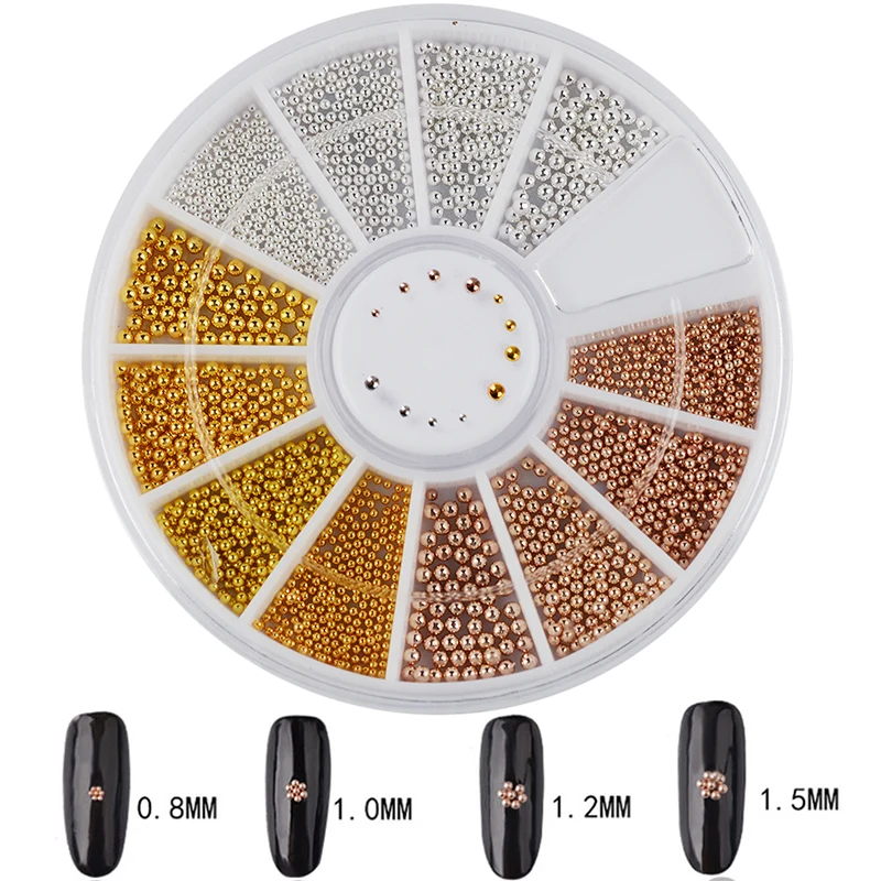 Mix 4 Size Nail Art Decorations Tiny Steel Caviar Bead 3D Design Manicure Jewelry Rose Gold Silver UV Gel Polish Accessories New
Mix 4 Size Nail Art Decorations Tiny Steel Caviar Bead 3D Design Manicure Jewelry Rose Gold Silver UV Gel Polish Accessories New