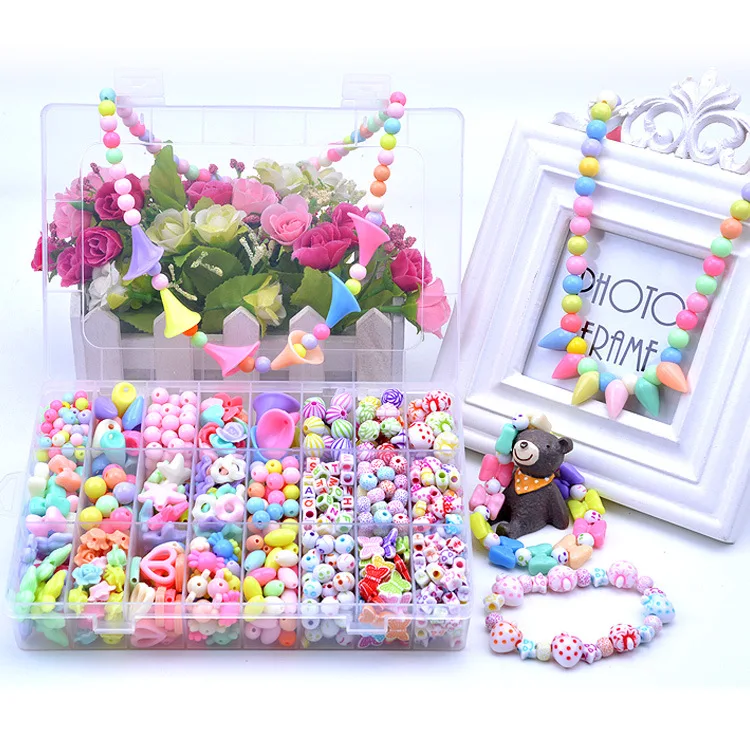 24 Grid 840-1000Pcs Handmade DIY Beaded Jewelry Making Toys with Box Hands-on Child Beads Toys Educational Toy Gifts for Girls
24 Grid 840-1000Pcs Handmade DIY Beaded Jewelry Making Toys with Box Hands-on Child Beads Toys Educational Toy Gifts for Girls