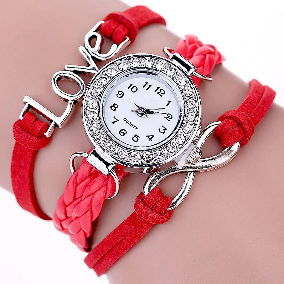 Best Selling 2019 Watches Women Love Hand-knitted Leather Chain Quartz Wristwatch Ladies Watch relogio feminino Dropshipping Q4
Best Selling 2019 Watches Women Love Hand-knitted Leather Chain Quartz Wristwatch Ladies Watch relogio feminino Dropshipping Q4