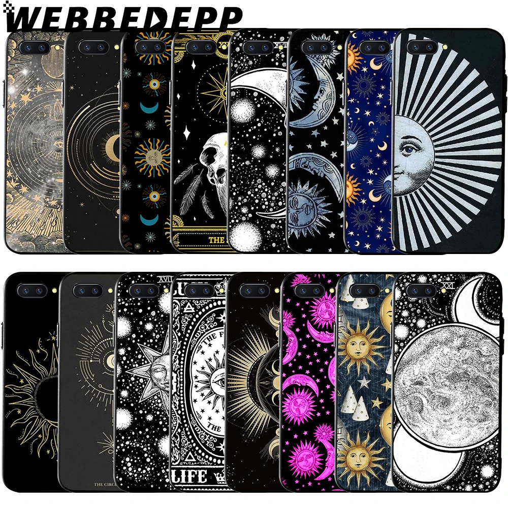 WEBBEDEPP Moon Tarot Divine мягкий чехол для Huawei Honor 6 7A Pro 7C 8C 7X 8X 8 9 10 lite Note | Мобильные телефоны