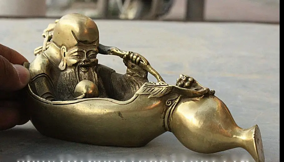 671117016+++7 Chinese Folk Copper Brass Longevity Star Shou God Peach Gourd Statue Sculpture
671117016+++7 Chinese Folk Copper Brass Longevity Star Shou God Peach Gourd Statue Sculpture