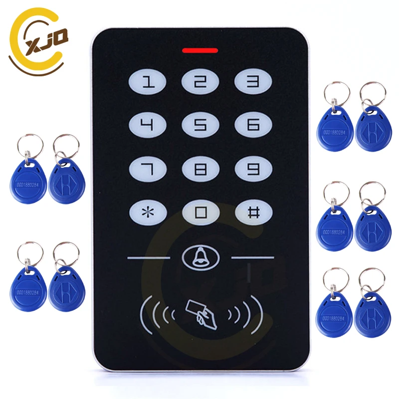 Standalone Access Controller with 10pcs EM keychains RFID Access Control Keypad digital panel Card Reader For Door Lock System
Standalone Access Controller with 10pcs EM keychains RFID Access Control Keypad digital panel Card Reader For Door Lock System